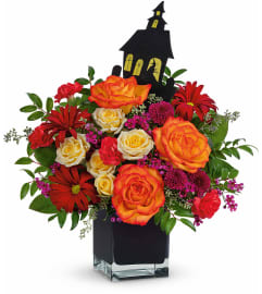 Haunted Garden Bouquet. An arrangement by North Liberty Flower Shop.