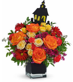 Haunted Garden Bouquet. An arrangement by North Liberty Flower Shop.