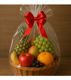 Basket of Fruity Goodness. An arrangement by Passiflora Creations LLC. Basket of Fruity Goodness. An arrangement by Passiflora Creations LLC.