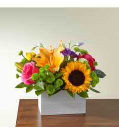 The Best Day Box. An arrangement by North Liberty Flower Shop.