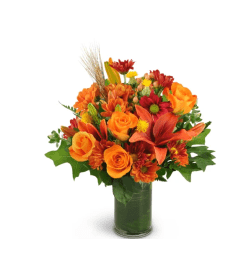 Autumn Awakening. An arrangement by Selden Florist.