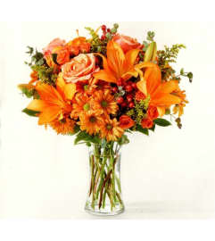 Fall Hayride Bouquet. An arrangement by Julie's Artistic Rose.