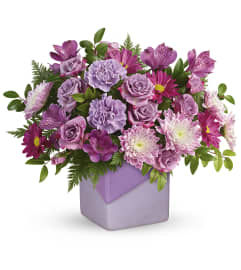 Shades Of Lavender Bouquet T20M405A. An arrangement by Jennifer's Flowers and Gifts.