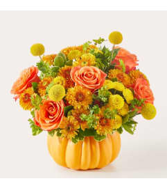 Gourdgeous Pumpkin Bouquet. An arrangement by Flowers of Jacksonville.
