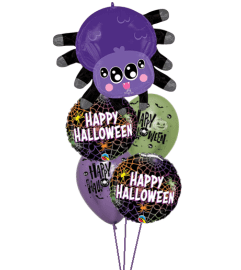 Watchful Eyes Spider Cheerful Balloon Bouquet. An arrangement by Balloon Bouquets Plus.