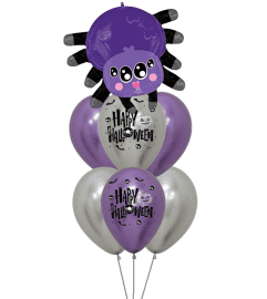 Watchful Eyes Spider Awesome Balloon Bouquet. An arrangement by Balloon Bouquets Plus.