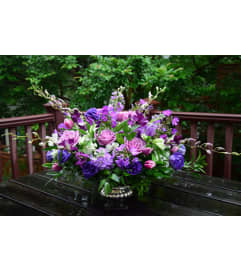 Purple Perfection. An arrangement by Renton Flower Shop.