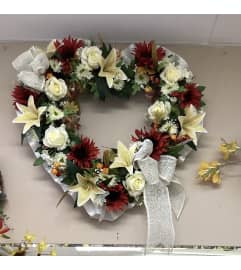 Fall Wreath with boarder. An arrangement by Roma Flowers and Gifts.