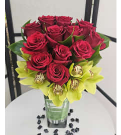Exotic Orchid Roses. An arrangement by Brickell Exclusive Blooms.