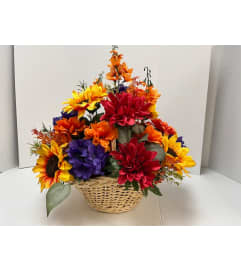 Silk Fall Floral. An arrangement by Amedeo's Florist.