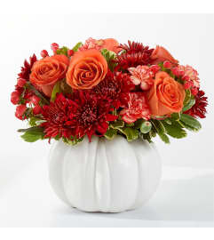 Autumn Air Pumpkin. An arrangement by Pierson's Flower Shop and Greenhouses. Autumn Air Pumpkin. An arrangement by Pierson's Flower Shop and Greenhouses.