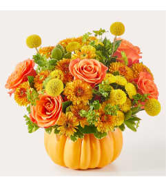 FTD Gourdgeous Pumpkin. An arrangement by Pierson's Flower Shop and Greenhouses. FTD Gourdgeous Pumpkin. An arrangement by Pierson's Flower Shop and Greenhouses.