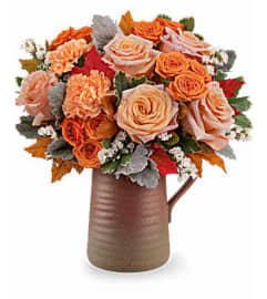 Teleflora's Cider and Clay Bouquet. An arrangement by Michael's Flowers. Teleflora's Cider and Clay Bouquet. An arrangement by Michael's Flowers.