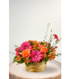 Sweet Treat basket. An arrangement by Blossoms On The Trail.