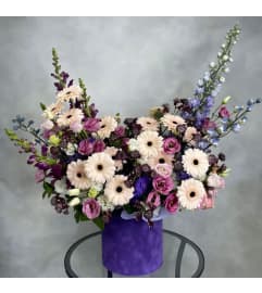 #45 Viona Box. An arrangement by Blossy Flowers.