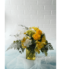 Hello Sunshine. An arrangement by Brooklin Floral and Garden Shoppe Inc.. Hello Sunshine. An arrangement by Brooklin Floral and Garden Shoppe Inc..
