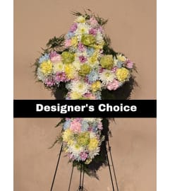 Designer's Choice - Cross Spray. An arrangement by Ricky's Flowers and More.