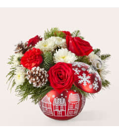 Christmas Village Bouquet. An arrangement by Aurora Greenhouse.