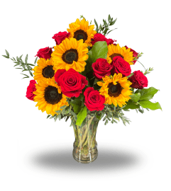 Sunburst Romance. An arrangement by Flowers of Jacksonville.