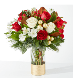 FTD Joy and Jolly. An arrangement by Pierson's Flower Shop and Greenhouses.