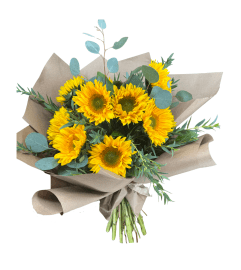 Classic Sunflower Wrap. An arrangement by Flowers of Jacksonville. Classic Sunflower Wrap. An arrangement by Flowers of Jacksonville.