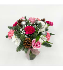 Dreaming of a Pink Christmas. An arrangement by Mrs. Bee's Floral. Dreaming of a Pink Christmas. An arrangement by Mrs. Bee's Floral.