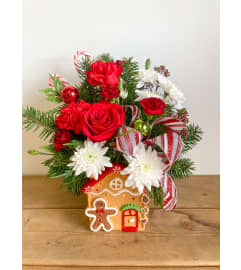 Gingerbread Cottage Bouquet. An arrangement by Mayfield Flowers.