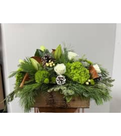 The Grinch stole Christmas. An arrangement by Aurora Greenhouse.