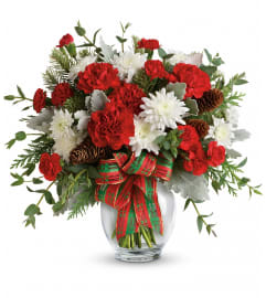 Holiday Shine Bouquet. An arrangement by Very's Flowers.