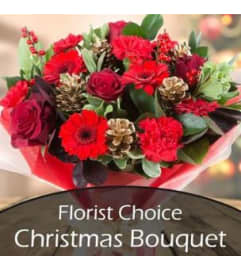 Christmas Cut Flower Bouquet. An arrangement by Very's Flowers.