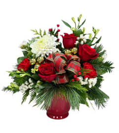 Festive Blooms Bouquet. An arrangement by April Showers Floral Designs.