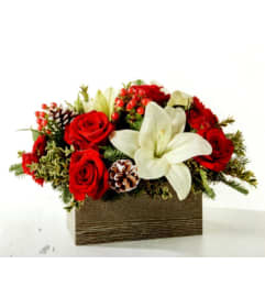 Snowy Winterland Bouquet. An arrangement by Julie's Artistic Rose.