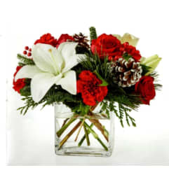 Holiday Harmony Bouquet. An arrangement by Julie's Artistic Rose.
