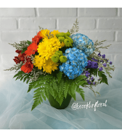 Chasing Rainbows. An arrangement by Brooklin Floral and Garden Shoppe Inc..