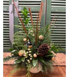 Holiday Harmony Blooms. An arrangement by Forest Florist.