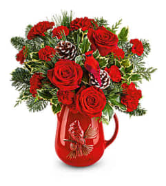 TEL Scarlet Melody. An arrangement by Pierson's Flower Shop and Greenhouses. TEL Scarlet Melody. An arrangement by Pierson's Flower Shop and Greenhouses.