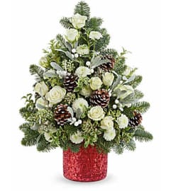 TEL Winter Whisper Tree. An arrangement by Pierson's Flower Shop and Greenhouses. TEL Winter Whisper Tree. An arrangement by Pierson's Flower Shop and Greenhouses.