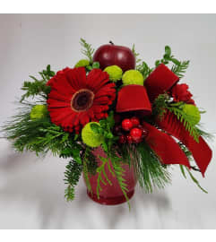 Merry Greetings. An arrangement by Prestige Floral.
