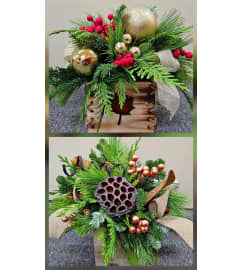 Scents of the Season. An arrangement by Petal Pushers Flower and Gift Shop.