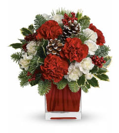 Christmas Make Merry. An arrangement by Cantutas Florist.