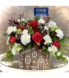 Home For Christmas. An arrangement by Say It With Flowers.