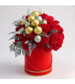 Festive Rose Embrace. An arrangement by Cantutas Florist. Festive Rose Embrace. An arrangement by Cantutas Florist.