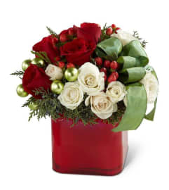 Christmas Cube. An arrangement by Anthurium Gardens Florist.