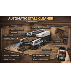 AUTOMATIC STALL CLEANER- barn. An arrangement by Flowers 4 U Helping Hand.