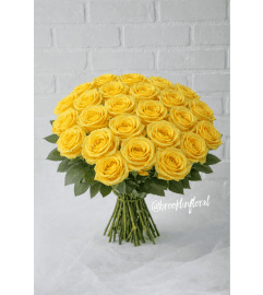 Simply Roses (Yellow). An arrangement by Brooklin Floral and Garden Shoppe Inc..
