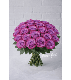 Simply Roses (Purple). An arrangement by Brooklin Floral and Garden Shoppe Inc..
