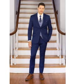 Our Most Popular Navy Suit Rental $188.95. An arrangement by The Flower Box Florist.