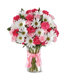 Pink Surprise Bouquet. An arrangement by Garden Florist.