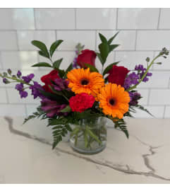 SUNSET ROMANCE. An arrangement by Brookdale Flowers and Gifts.