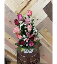 Sweetheart swirl. An arrangement by Consider the Lilies. Sweetheart swirl. An arrangement by Consider the Lilies.